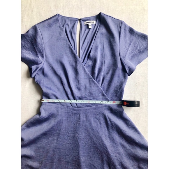 Express - Satin A Line Mini Dress - Picture 3 of 4